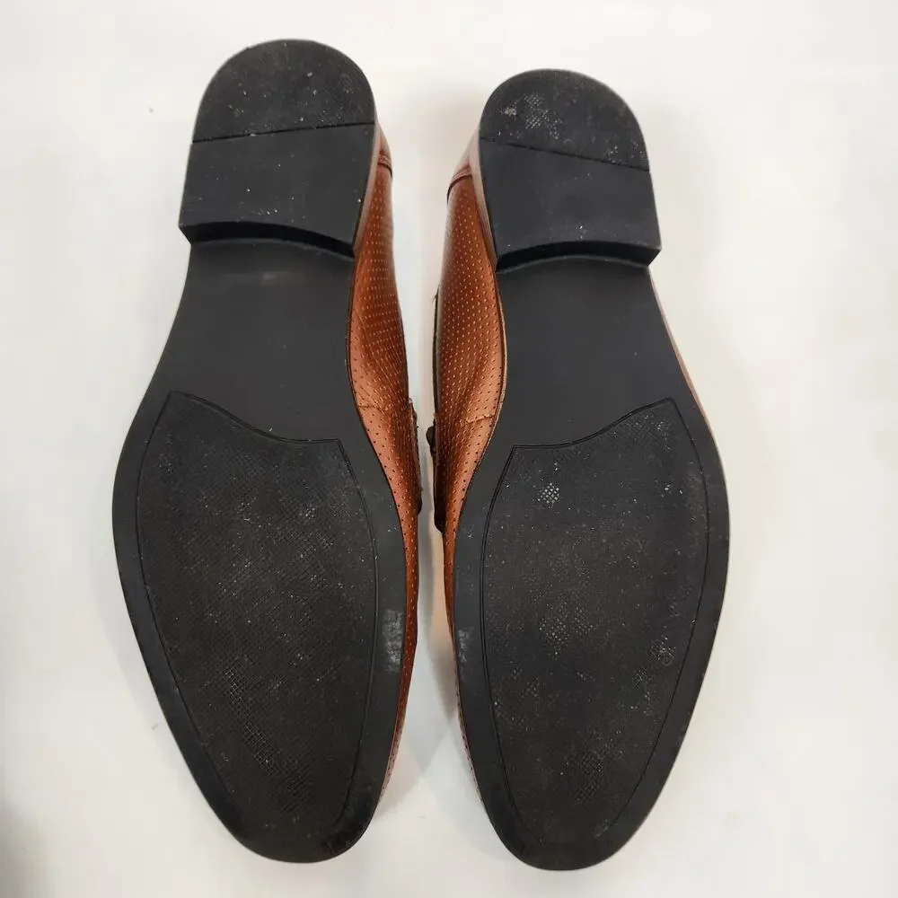 Bar III Men's Peyton Brown Leather Penny Loafers Size 11.5